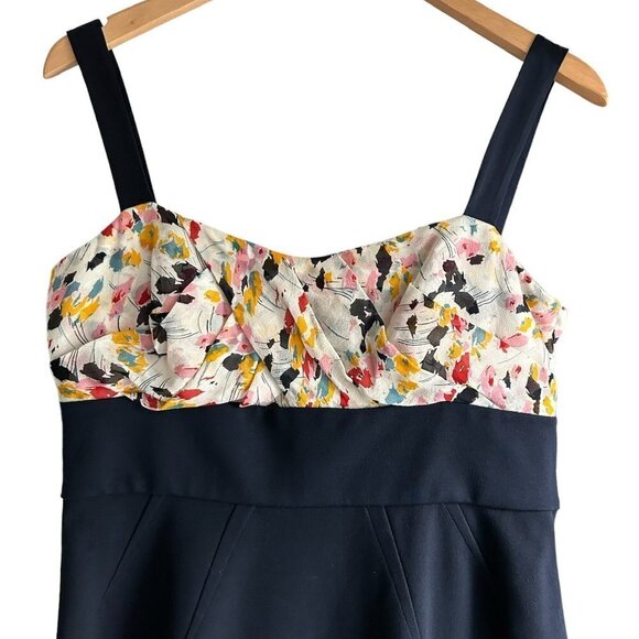 DVF Diane Von Furstenberg Sophia Loren Navy Midi Dress. US 12 - Picture 5 of 10